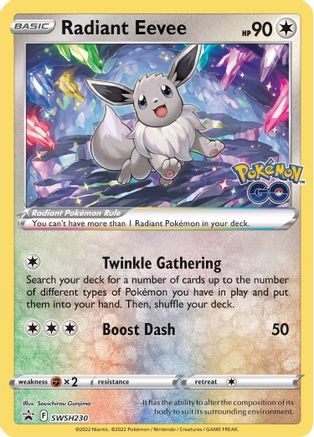 Radiant Eevee - SWSH230 (SWSH230) [SWSH: Sword & Shield Promo Cards] Holofoil - Deck Out Gaming