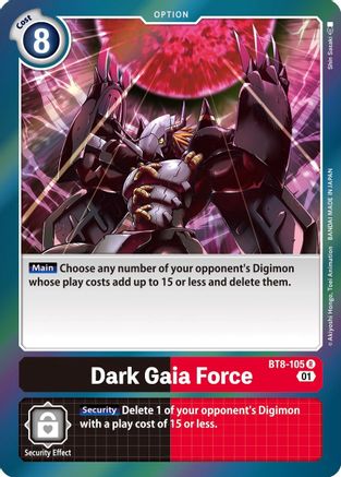 Dark Gaia Force (BT8-105) [New Awakening] Foil - Deck Out Gaming