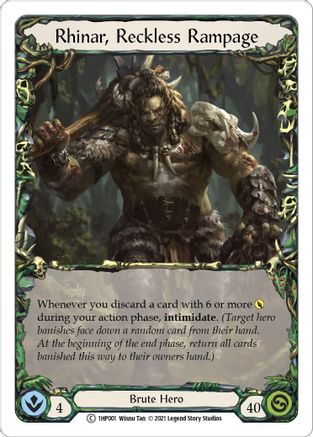 Rhinar, Reckless Rampage (1HP001) [History Pack Vol.1] - Deck Out Gaming