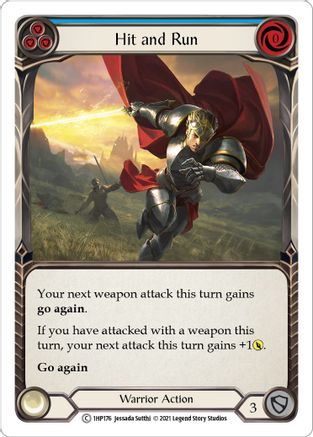 Hit and Run (Blue) (1HP176) [History Pack Vol.1] - Deck Out Gaming