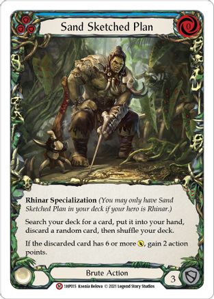 Sand Sketched Plan (1HP015) [History Pack Vol.1] - Deck Out Gaming