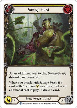 Savage Feast (Yellow) (1HP020) [History Pack Vol.1] - Deck Out Gaming