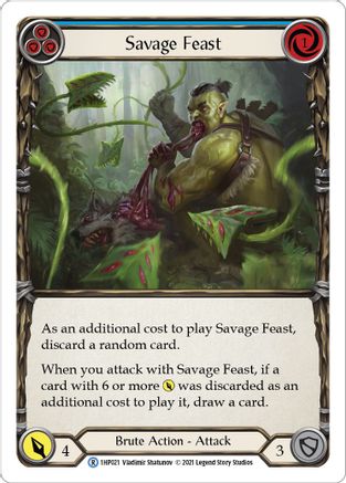 Savage Feast (Blue) (1HP021) [History Pack Vol.1] - Deck Out Gaming