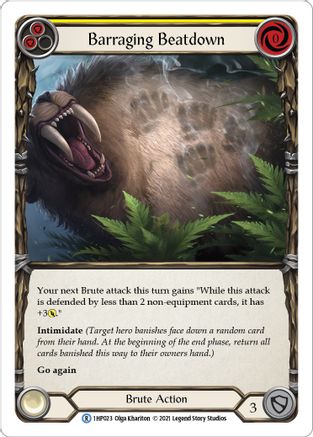 Barraging Beatdown (Yellow) (1HP023) [History Pack Vol.1] - Deck Out Gaming