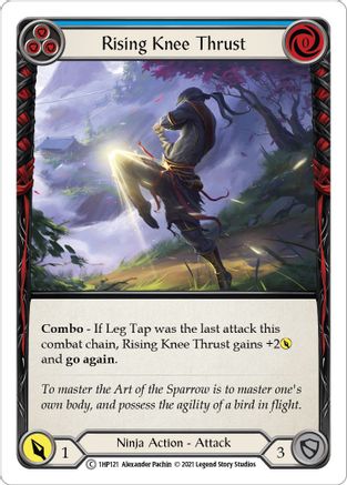 Rising Knee Thrust (Blue) (1HP121) [History Pack Vol.1] - Deck Out Gaming