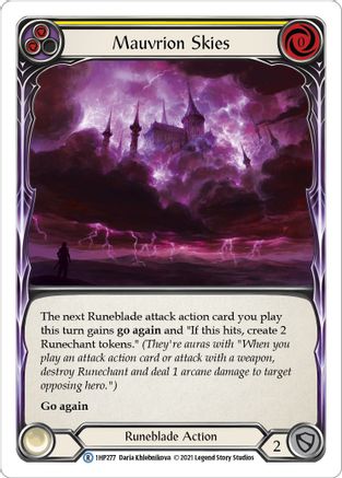 Mauvrion Skies (Yellow) (1HP277) [History Pack Vol.1] - Deck Out Gaming