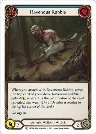 Ravenous Rabble (Blue) (1HP395) [History Pack Vol.1] - Deck Out Gaming