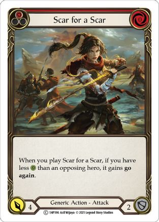Scar for a Scar (Red) (1HP396) [History Pack Vol.1] - Deck Out Gaming