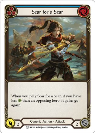Scar for a Scar (Blue) (1HP398) [History Pack Vol.1] - Deck Out Gaming