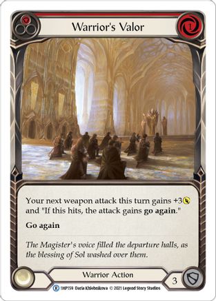 Warrior's Valor (Red) (1HP159) [History Pack Vol.1] - Deck Out Gaming