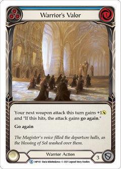 Warrior's Valor (Blue) (1HP161) [History Pack Vol.1] - Deck Out Gaming