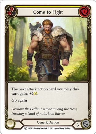 Come to Fight (Yellow) (1HP415) [History Pack Vol.1] - Deck Out Gaming