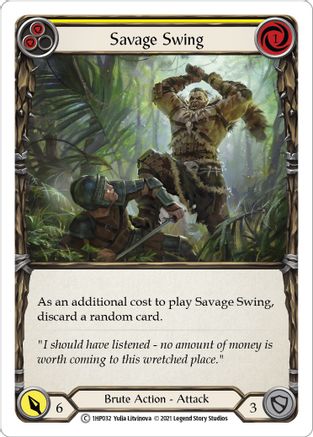 Savage Swing (Yellow) (1HP032) [History Pack Vol.1] - Deck Out Gaming
