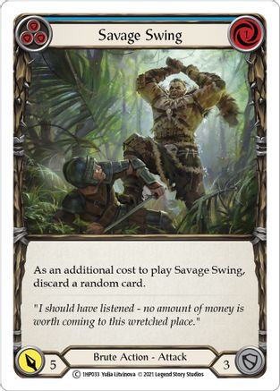 Savage Swing (Blue) (1HP033) [History Pack Vol.1] - Deck Out Gaming