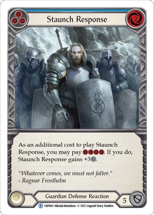 Staunch Response (Blue) (1HP060) [History Pack Vol.1] - Deck Out Gaming