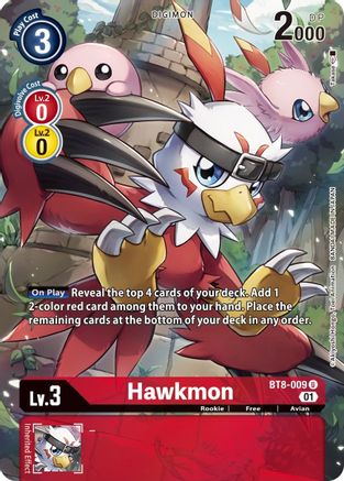 Hawkmon (Alternate Art) (BT8-009) [New Awakening] Foil - Deck Out Gaming