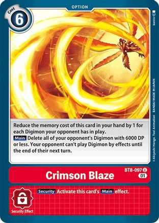 Crimson Blaze (BT8-097) [New Awakening] - Deck Out Gaming