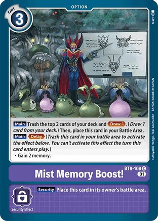 Mist Memory Boost! (BT8-108) [New Awakening] - Deck Out Gaming