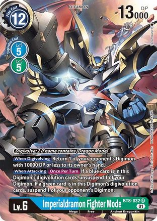 Imperialdramon Fighter Mode (Alternate Art) (BT8-032) [New Awakening] Foil - Deck Out Gaming