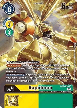 Rapidmon (Alternate Art) (BT8-039) [New Awakening] Foil - Deck Out Gaming