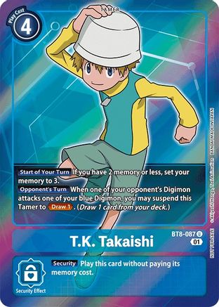 T.K. Takaishi (Box Topper) (BT8-087) [New Awakening] Foil - Deck Out Gaming