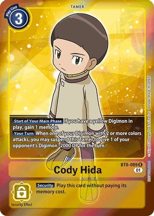 Cody Hida (Box Topper) (BT8-089) [New Awakening] Foil - Deck Out Gaming