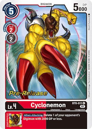 Cyclonemon (BT8-011) [New Awakening Pre-Release Cards] Foil - Deck Out Gaming