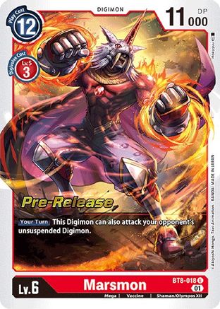 Marsmon (BT8-018) [New Awakening Pre-Release Cards] Foil - Deck Out Gaming