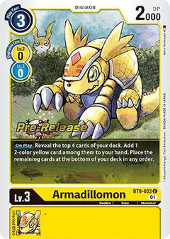 Armadillomon (BT8-033) [New Awakening Pre-Release Cards] Foil - Deck Out Gaming