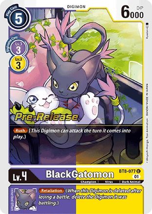 BlackGatomon (BT8-077) [New Awakening Pre-Release Cards] Foil - Deck Out Gaming