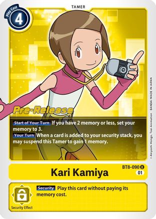 Kari Kamiya (BT8-090) [New Awakening Pre-Release Cards] Foil - Deck Out Gaming