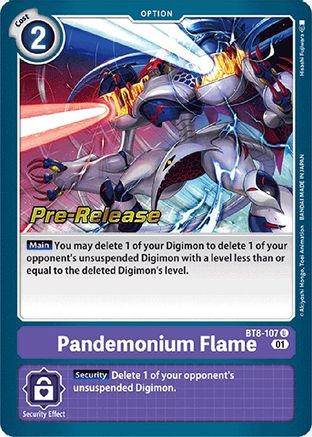 Pandemonium Flame (BT8-107) [New Awakening Pre-Release Cards] Foil