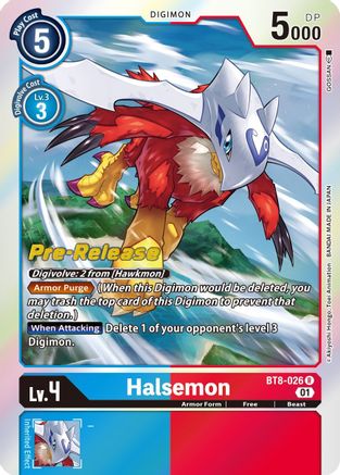 Halsemon (BT8-026) [New Awakening Pre-Release Cards] Foil - Deck Out Gaming