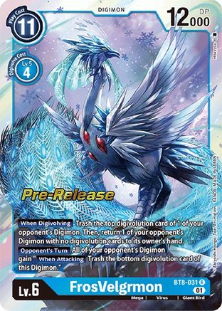 FrosVelgrmon (BT8-031) [New Awakening Pre-Release Cards] Foil - Deck Out Gaming