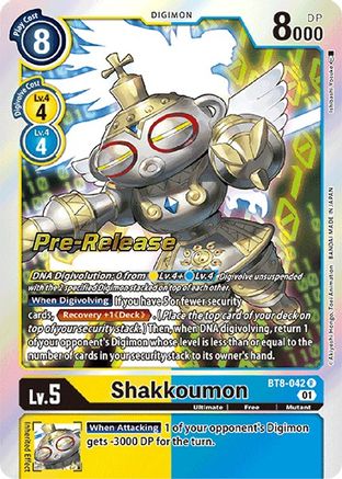 Shakkoumon (BT8-042) [New Awakening Pre-Release Cards] Foil - Deck Out Gaming