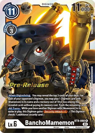 BanchoMamemon (BT8-068) [New Awakening Pre-Release Cards] Foil - Deck Out Gaming