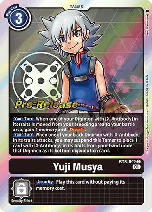 Yuji Musya (BT8-092) [New Awakening Pre-Release Cards] Foil - Deck Out Gaming