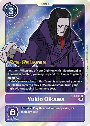 Yukio Oikawa (BT8-093) [New Awakening Pre-Release Cards] Foil - Deck Out Gaming