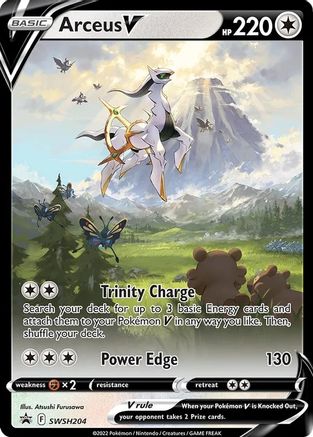 Arceus V - SWSH204 (SWSH204) [SWSH: Sword & Shield Promo Cards] Holofoil - Deck Out Gaming