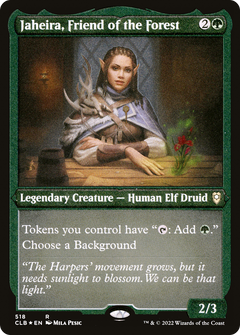 Jaheira, Friend of the Forest (518) [Commander Legends: Battle for Baldur's Gate] etched - Deck Out Gaming