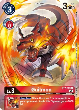 Guilmon (Tamer's Card Set 1) (BT2-009) [Release Special Booster] Foil - Deck Out Gaming