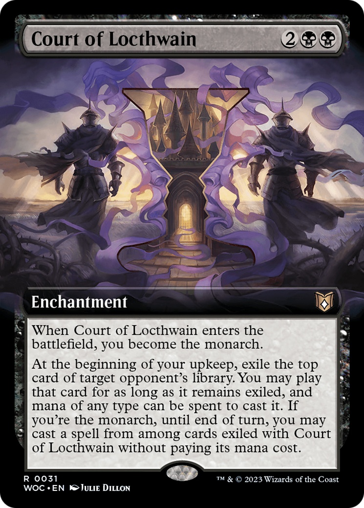 Court of Locthwain (Extended Art) (31) [Wilds of Eldraine Commander] foil - Deck Out Gaming