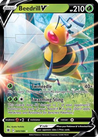 Beedrill V (1) [SWSH10: Astral Radiance] Holofoil - Deck Out Gaming