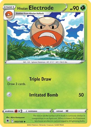 Hisuian Electrode (3) [SWSH10: Astral Radiance] Reverse Holofoil - Deck Out Gaming