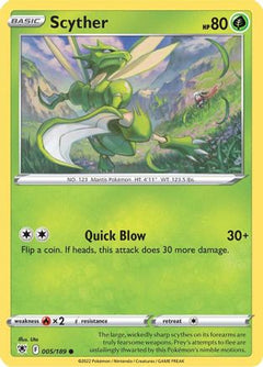 Scyther (005) (5) [SWSH10: Astral Radiance] - Deck Out Gaming