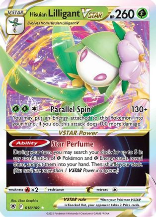 Hisuian Lilligant VSTAR (018/189) [Sword & Shield: Astral Radiance] - Deck Out Gaming