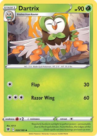 Dartrix (20) [SWSH10: Astral Radiance] Reverse Holofoil - Deck Out Gaming