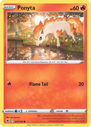 Ponyta (21) [SWSH10: Astral Radiance] - Deck Out Gaming