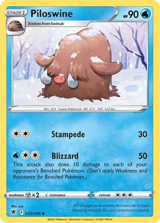 Piloswine (32) [SWSH10: Astral Radiance] - Deck Out Gaming