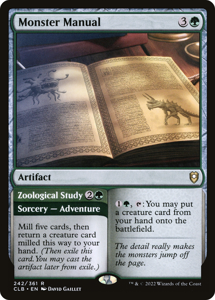 Monster Manual (242) [Commander Legends: Battle for Baldur's Gate] - Deck Out Gaming